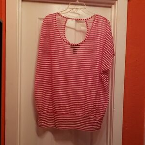 Striped Pink Women's Top